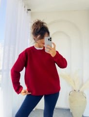 West Sweatshırt Bordo