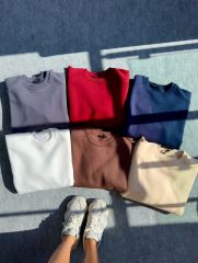 West Sweatshırt Bordo