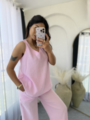 Askılı Tensel Takım Tozpembe