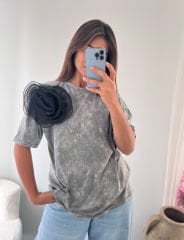 OVERSİZE GÜLLÜ  TİŞÖRT ESKİTMEGRİ