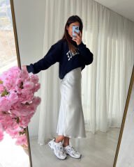 Midi Saten Etek