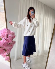Midi Saten Etek