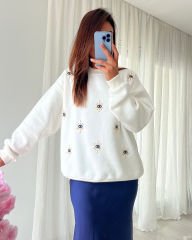Taşlı Sweatshırt