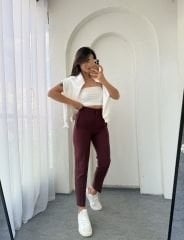 Zr Filatolu Pantolon Bordo