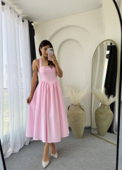 Lora Elbise Pembe