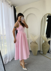 Lora Elbise Pembe