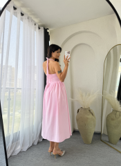 Lora Elbise Pembe