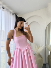 Lora Elbise Pembe