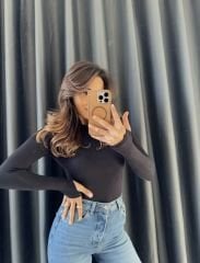 Oysho Parmak Geçirmeli Body Siyah