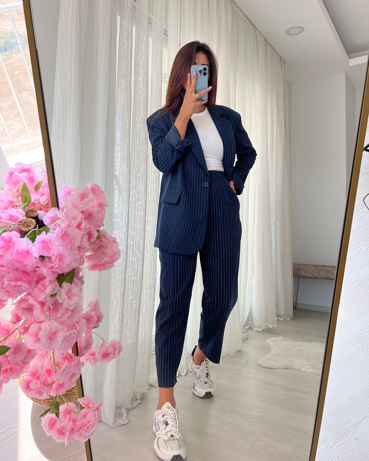 Çizgili Boyfit Takım