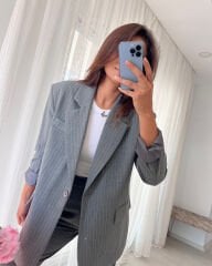 Çizgili Boyfit Takım