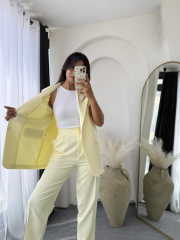 Zara Vatkalı Yelek Takım Butteryellow