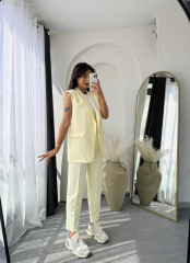 Zara Vatkalı Yelek Takım Butteryellow
