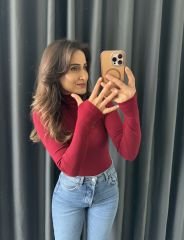 Massi Boğazlı Body Bordo