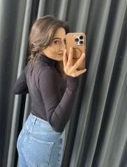 Massi Boğazlı Body Siyah