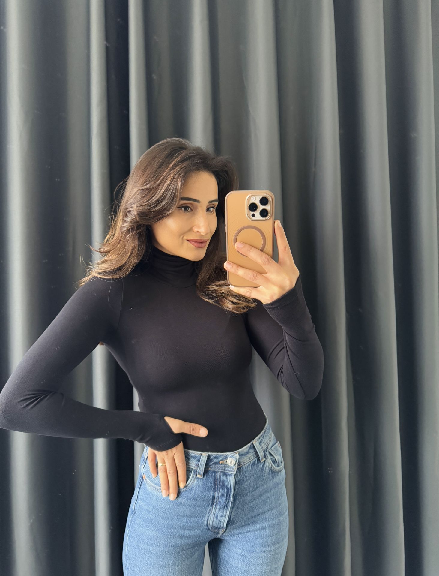 Massi Boğazlı Body Siyah