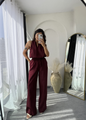 Laura Ham Keten Takım Bordo