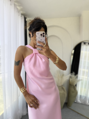 Massimo Saten Elbise Tozpembe
