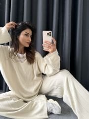 Triko Takım Krem