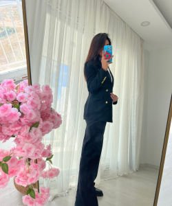 Tüvit Blazer Siyah