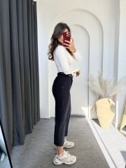 Kemerli Havuç Pantolon Lacivert