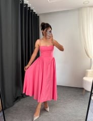 PRENSES ELBİSE PEMBE
