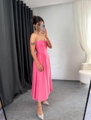PRENSES ELBİSE PEMBE