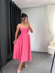 PRENSES ELBİSE PEMBE