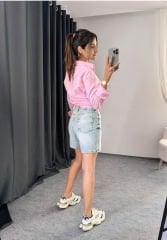 ZARA ŞEHİRBOY JEAN AÇIKMAVİ