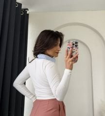 Gömlek Yaka Fitilli Body