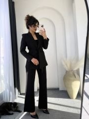 Kuşaklı Blazer Takım