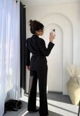 Kuşaklı Blazer Takım