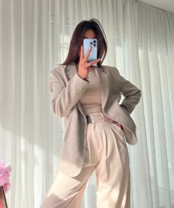 WORK KAŞE CEKET BEJ