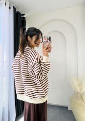 Oversize Sweatshırt Bordo