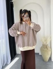 Oversize Sweatshırt Bordo