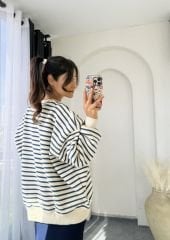 Oversize Sweatshırt Mavi