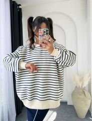 Oversize Sweatshırt Mavi